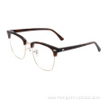 New Acetate Metal Optical Frames Black Eyeglasses Optical Spectacle Frames